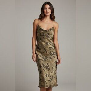NWT Banana Republic Camouflage Slip Dress Medium